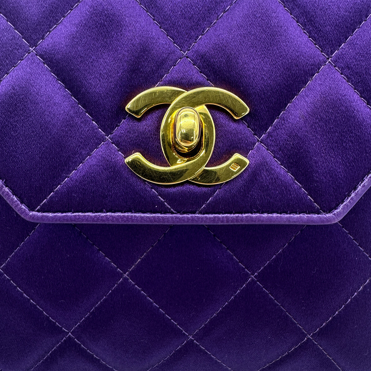 Luxury Promise Japan CHANEL VINTAGE MATELASSE OCTAGON SHOULDER BAG PURPLE 90292049