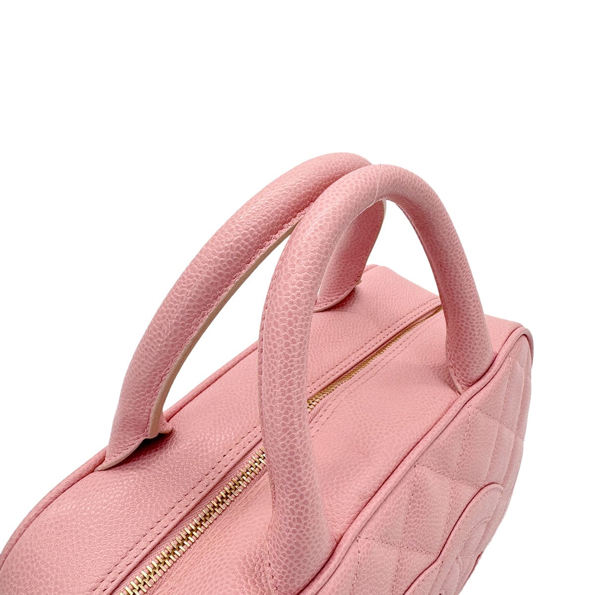 Luxury Promise Japan CHANEL VINTAGE MINI BOSTON HAND BAG PINK CAVIAR SKIN 90279594