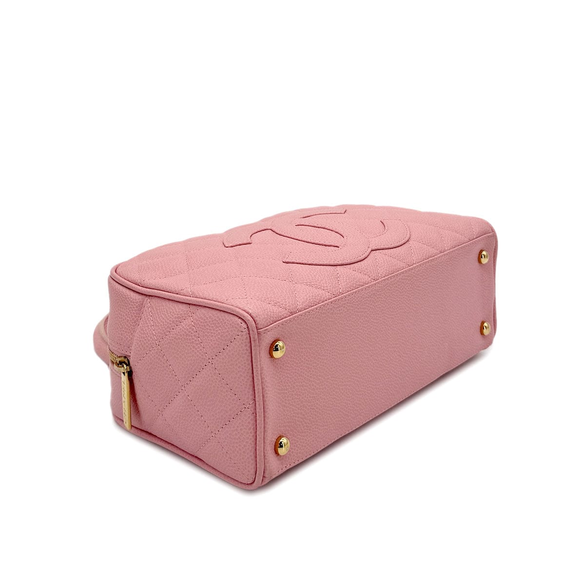 Luxury Promise Japan CHANEL VINTAGE MINI BOSTON HAND BAG PINK CAVIAR SKIN 90279594