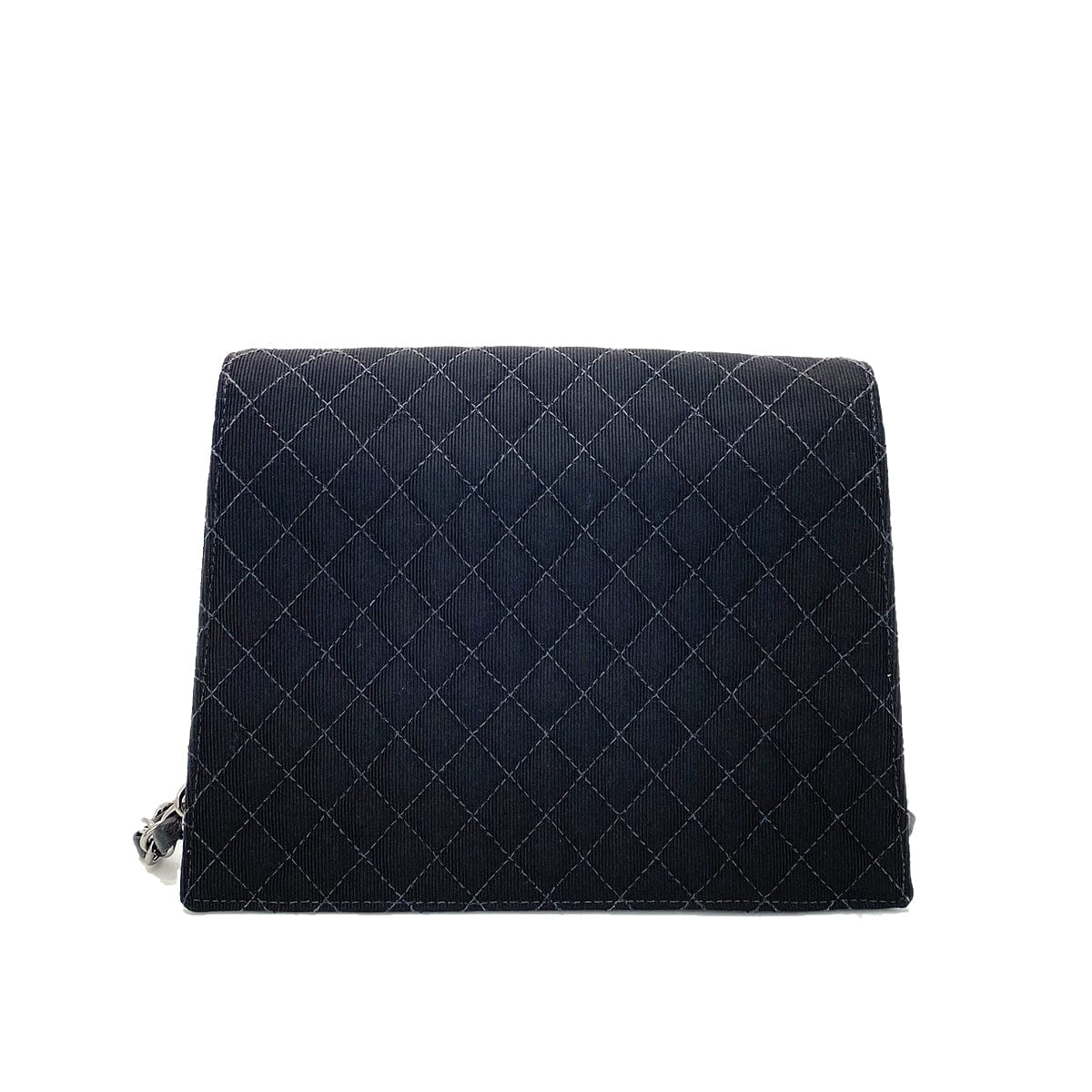 Luxury Promise Japan CHANEL VINTAGE MINI CRUISE LINE 2018 CHAIN SHOULDER BAG BLACK CANVAS 90258475