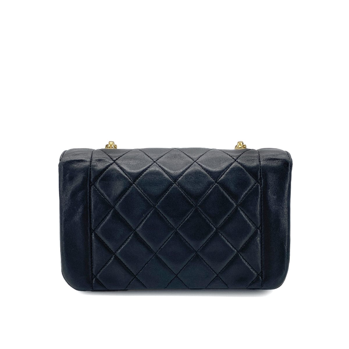 Luxury Promise Japan CHANEL VINTAGE MINI MATELASSE BIJOU CHAIN SHOULDER BAG BLACK LAMB SKIN 90275015