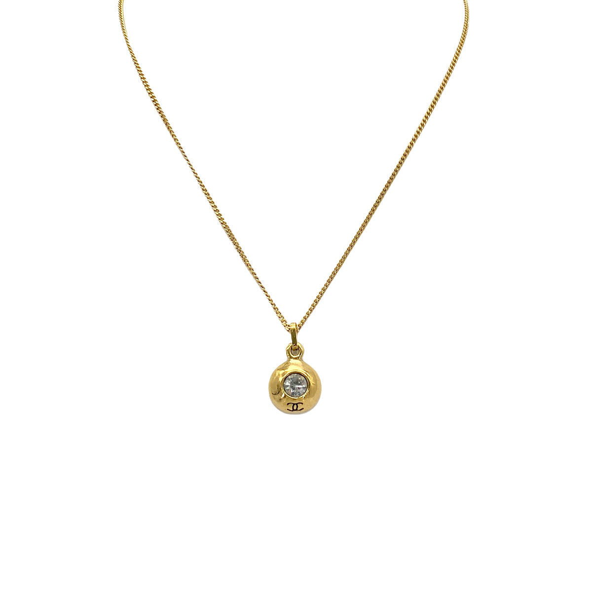 Luxury Promise Japan CHANEL VINTAGE NECKLACE COCOMARK RHINESTONE ACCESSORY 90272587
