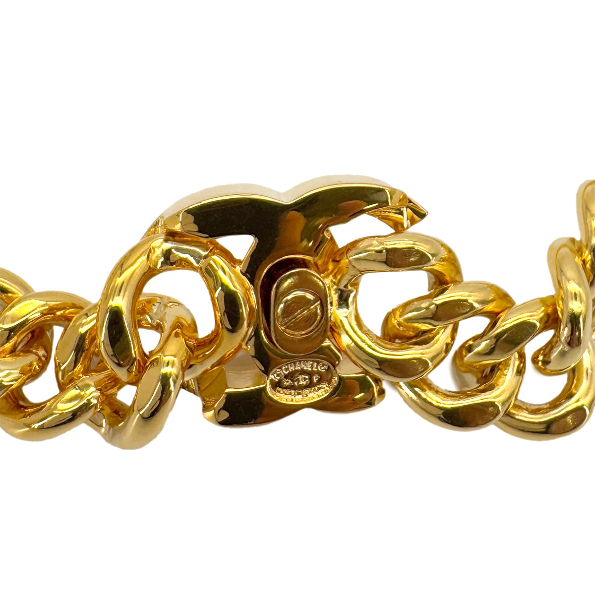 Luxury Promise Japan CHANEL VINTAGE NECKLACE COCOMARK TURN LOCK GOLD ACCESSORY 96P 90290314