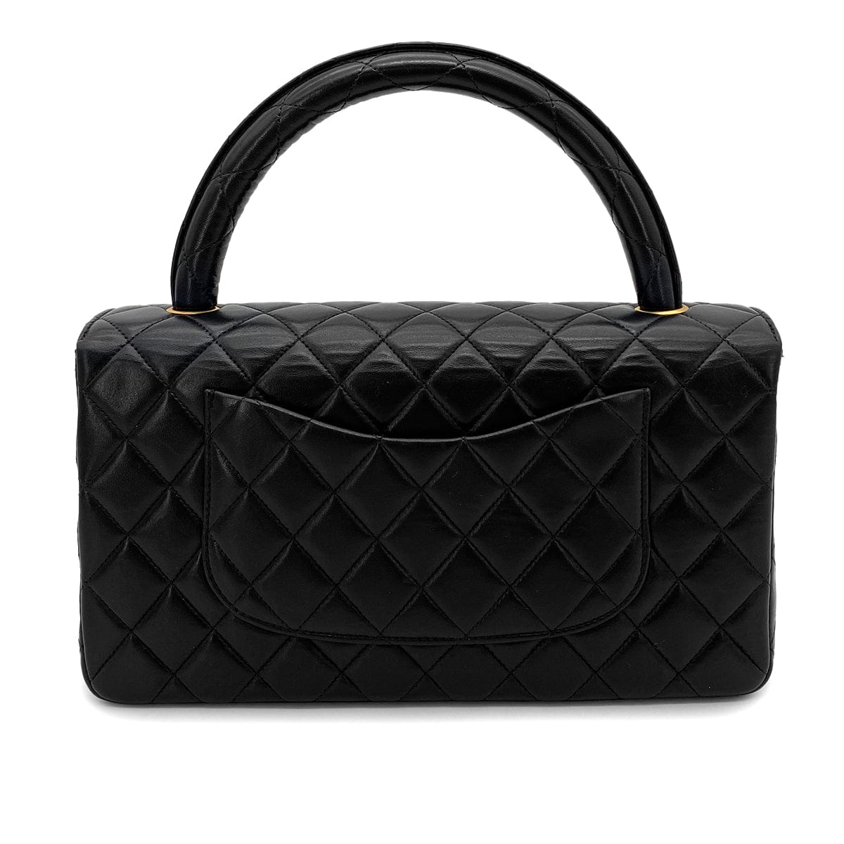 Luxury Promise Japan CHANEL VINTAGE PARENT-CHILD BAG PARENTS ONLY BLACK LAMB SKIN 90263640