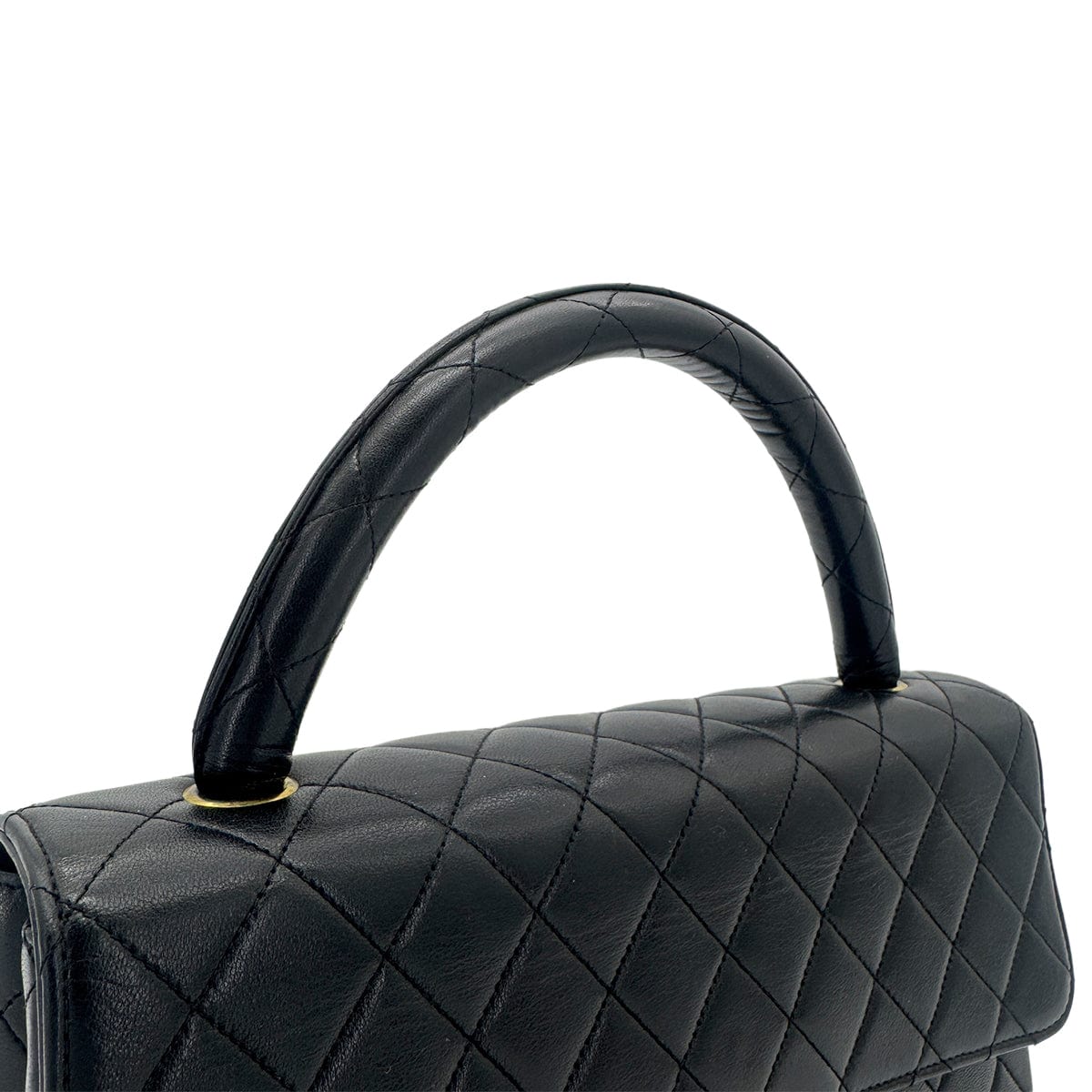 Luxury Promise Japan CHANEL VINTAGE PARENT-CHILD BAG PARENTS ONLY BLACK LAMB SKIN 90270847