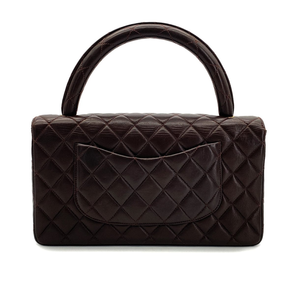 Luxury Promise Japan CHANEL VINTAGE PARENT-CHILD BAG PARENTS ONLY BROWN LAMB SKIN 90290328