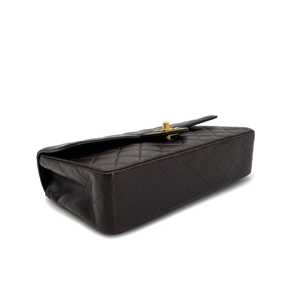 Luxury Promise Japan CHANEL VINTAGE PARENT-CHILD BAG PARENTS ONLY BROWN LAMB SKIN 90290328