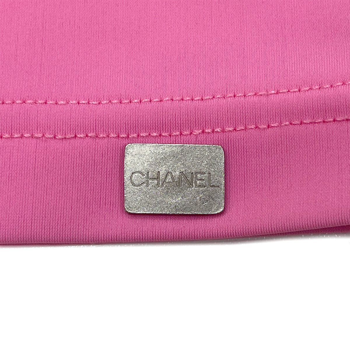 Luxury Promise Japan CHANEL VINTAGE SLEEVELESS TOPS PINK NYLON 40 00C RTW 90288046