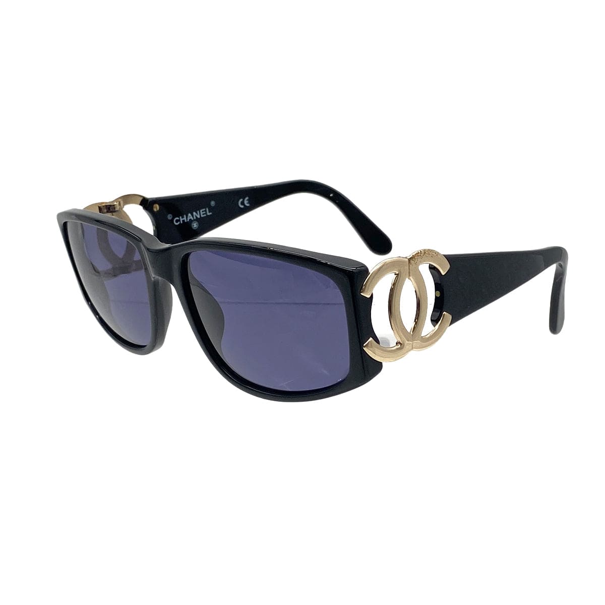 Luxury Promise Japan CHANEL VINTAGE SUNGLASSES COCOMARK BLACK EYEWEAR 90278916