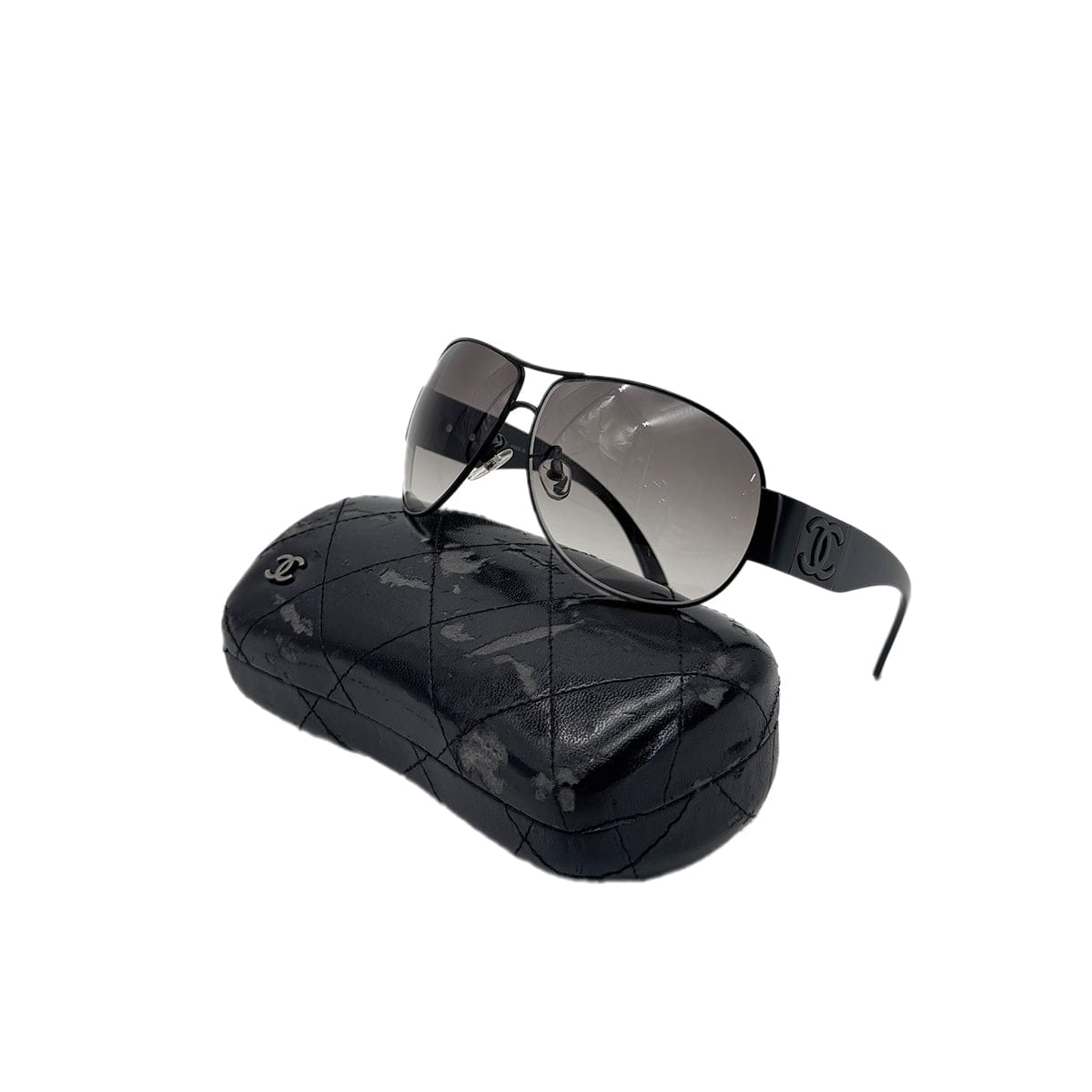 Luxury Promise Japan CHANEL VINTAGE SUNGLASSES COCOMARK BLACK EYEWEAR 90296467