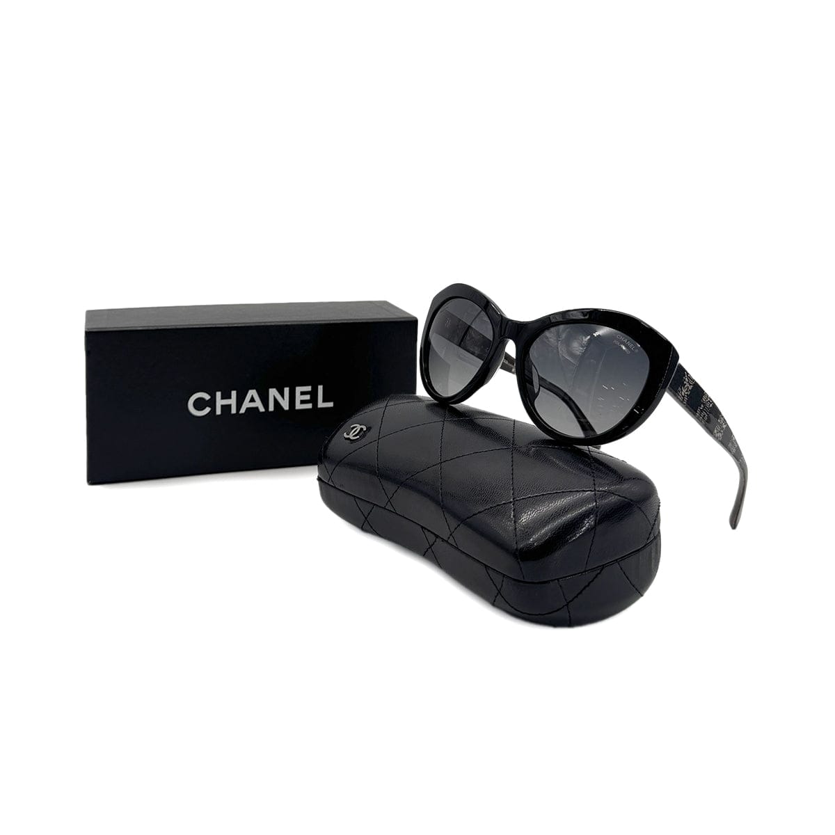 Luxury Promise Japan CHANEL VINTAGE SUNGLASSES COCOMARK BOARDER RACE BLACK EYEWEAR 90283942