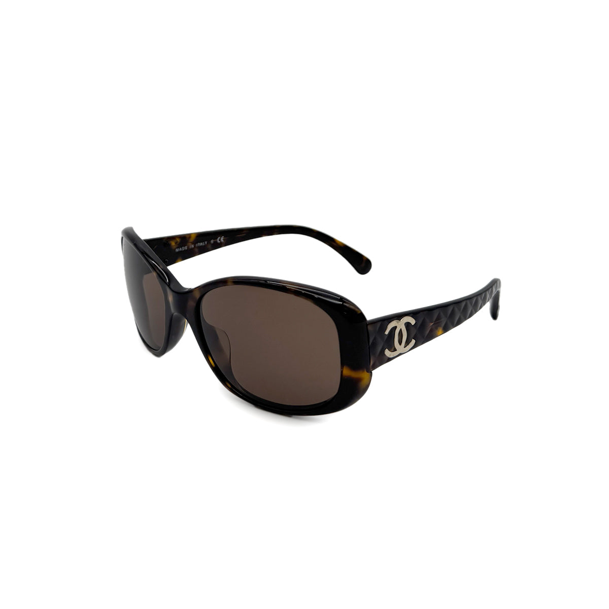 Luxury Promise Japan CHANEL VINTAGE SUNGLASSES COCOMARK MATELASSE BROWN EYEWEAR 90296473
