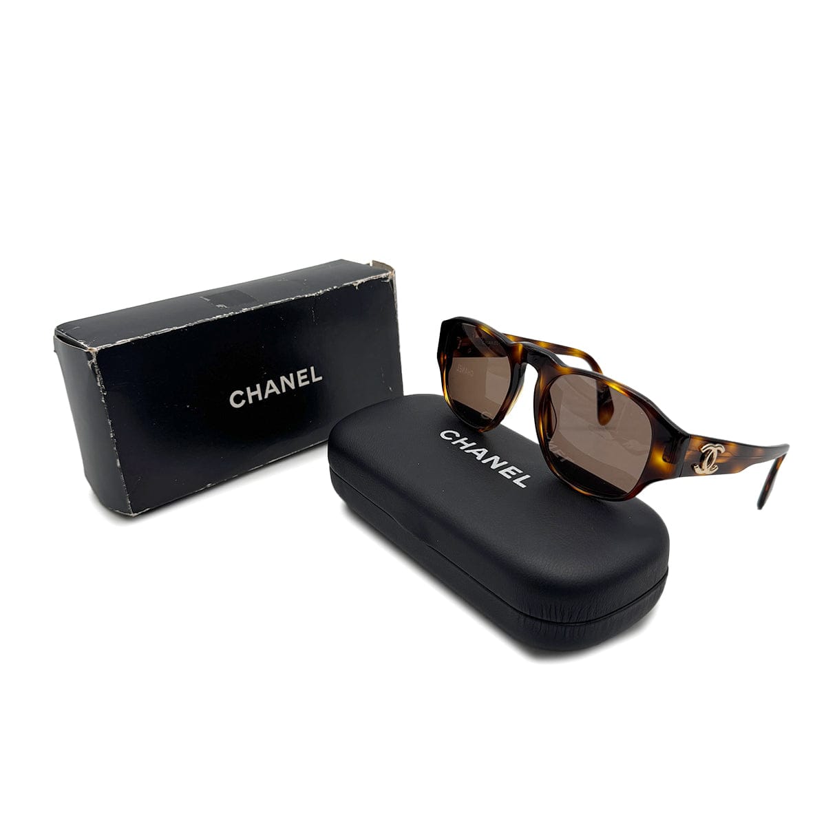 Luxury Promise Japan CHANEL VINTAGE SUNGLASSES COCOMARK TORTOISESHELL BROWN EYEWEAR 90307355