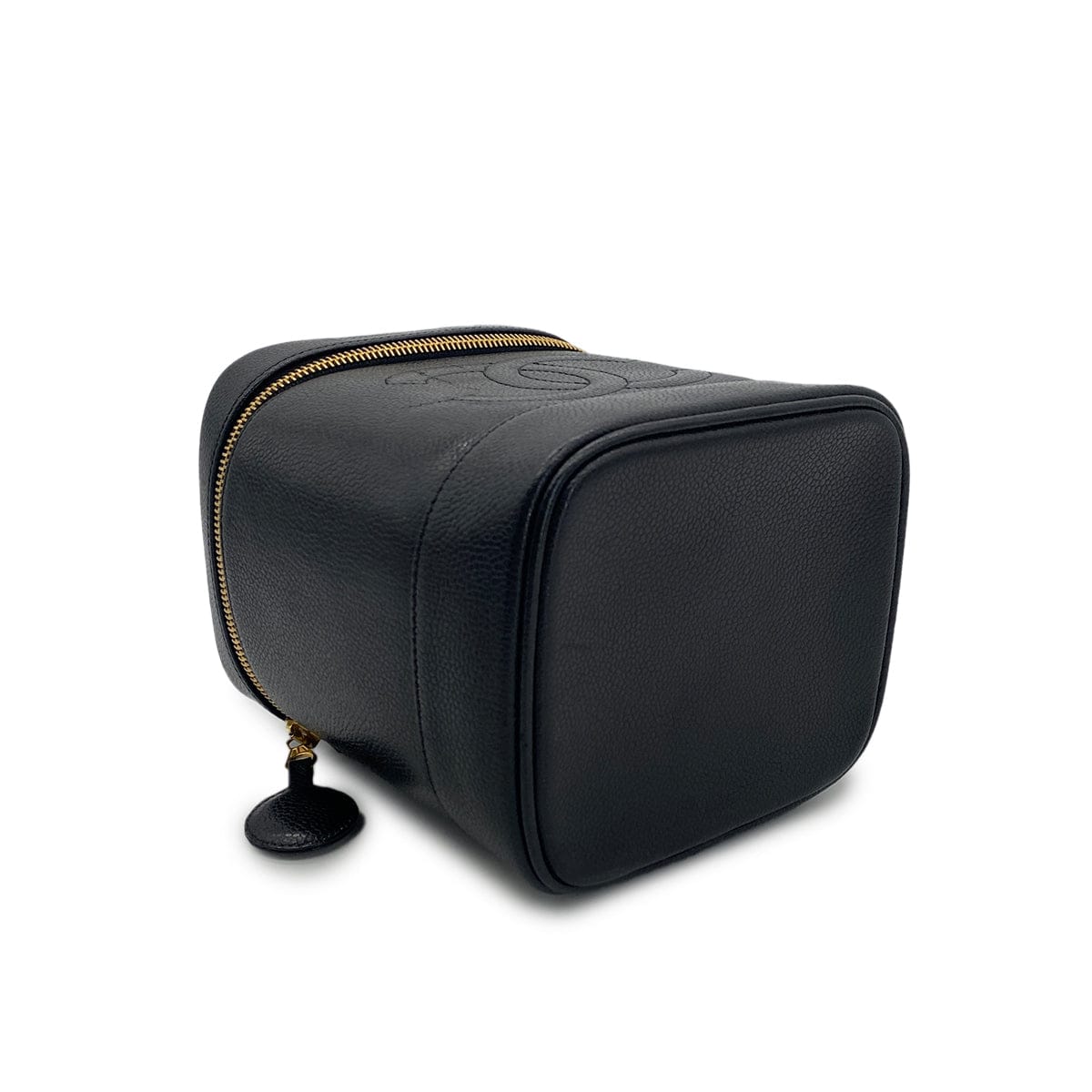 Luxury Promise Japan CHANEL VINTAGE VANITY HAND BAG BLACK CAVIAR SKIN 90303492