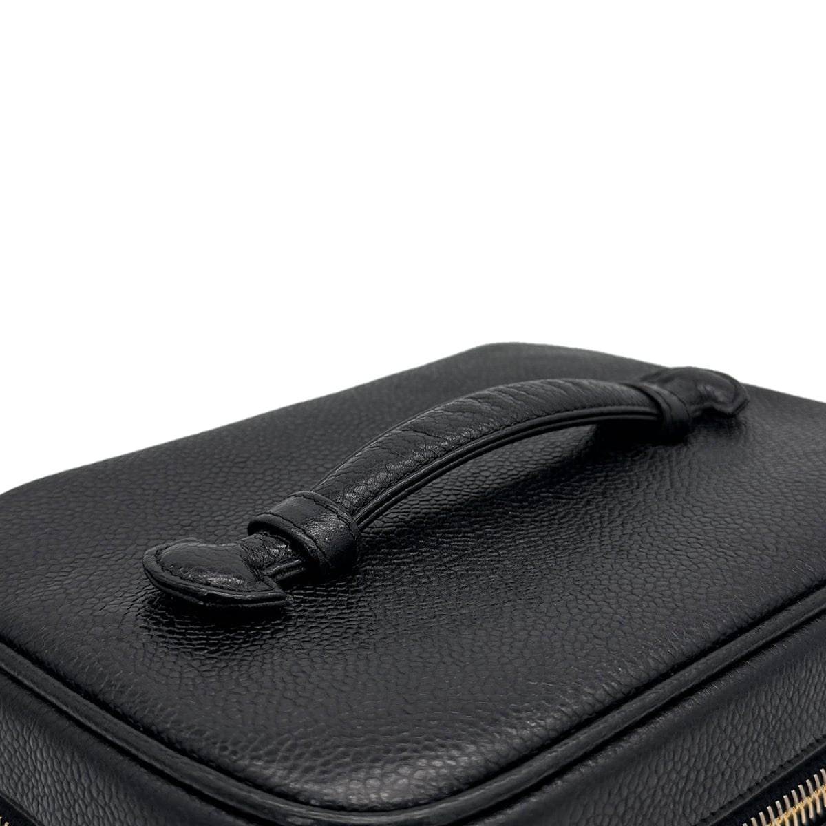 Luxury Promise Japan CHANEL VINTAGE VANITY HAND BAG BLACK CAVIAR SKIN 90309158
