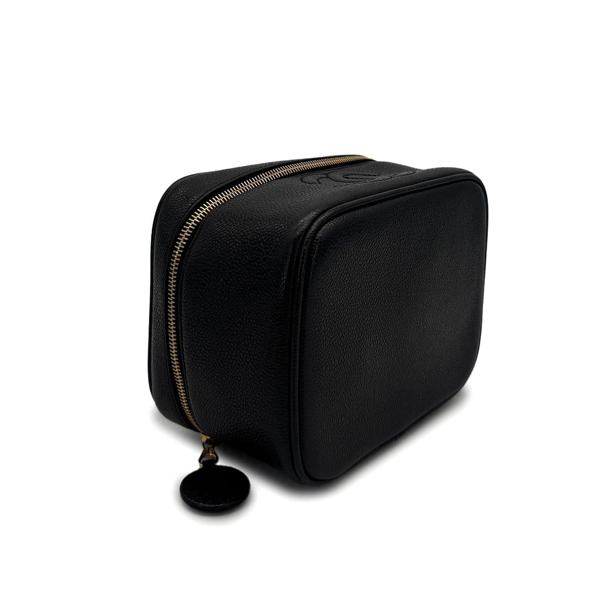 Luxury Promise Japan CHANEL VINTAGE VANITY HAND BAG BLACK CAVIAR SKIN 90310247