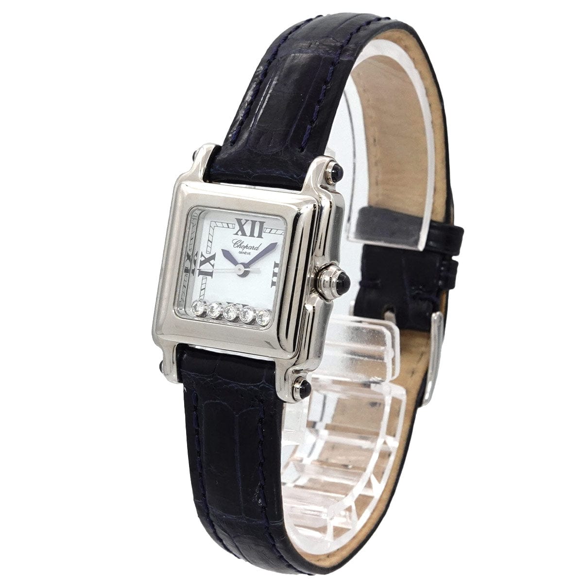 Luxury Promise Japan Chopard Happy Sport 27/8892-23 Women's Watch, 5-Diamond, White Quartz Watch, Chopard 90319107