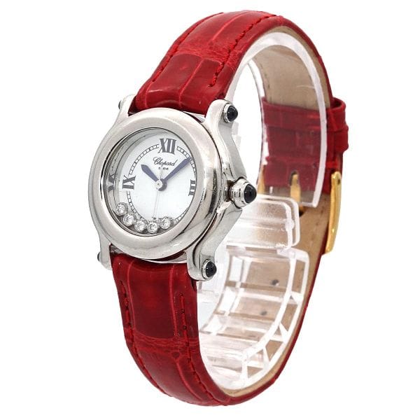 Luxury Promise Japan Chopard Happy Sports 27 8245 23 Women's Watch with 5 Moving Diamonds and White Quartz Movement, 90299038