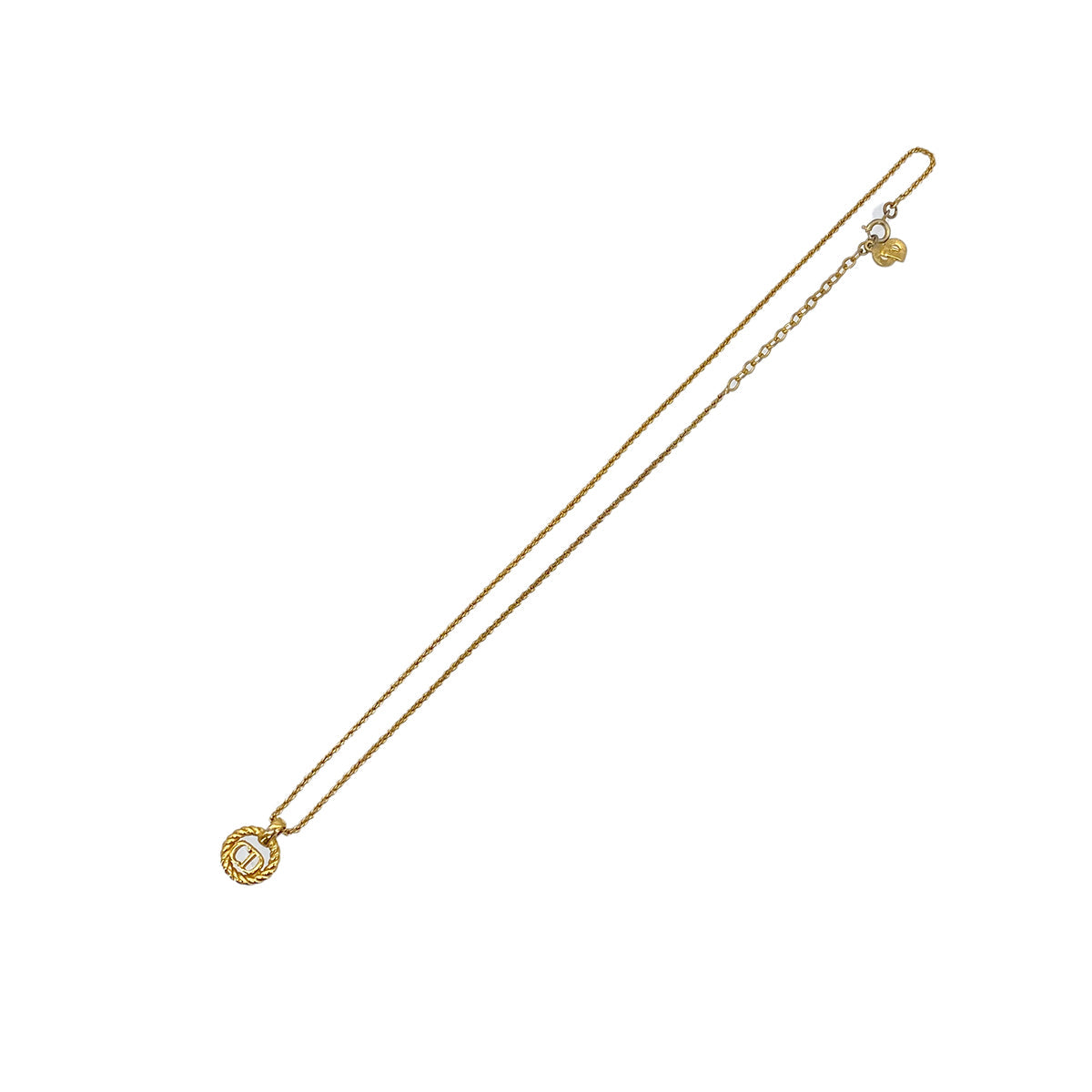 Luxury Promise Japan CHRISTIAN DIOR NECKLACE CD LOGO GOLD ACCESSORY 90299103