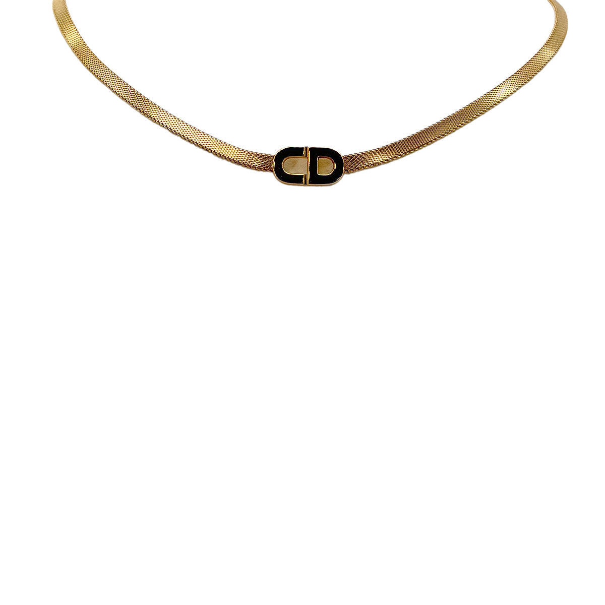 Luxury Promise Japan CHRISTIAN DIOR NECKLACE CD LOGO GOLD ACCESSORY 90299110