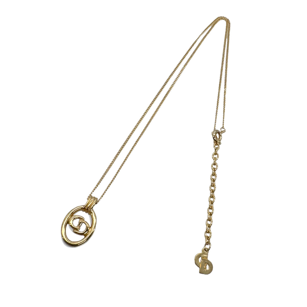 Luxury Promise Japan CHRISTIAN DIOR NECKLACE CD LOGO GOLD ACCESSORY 90299330