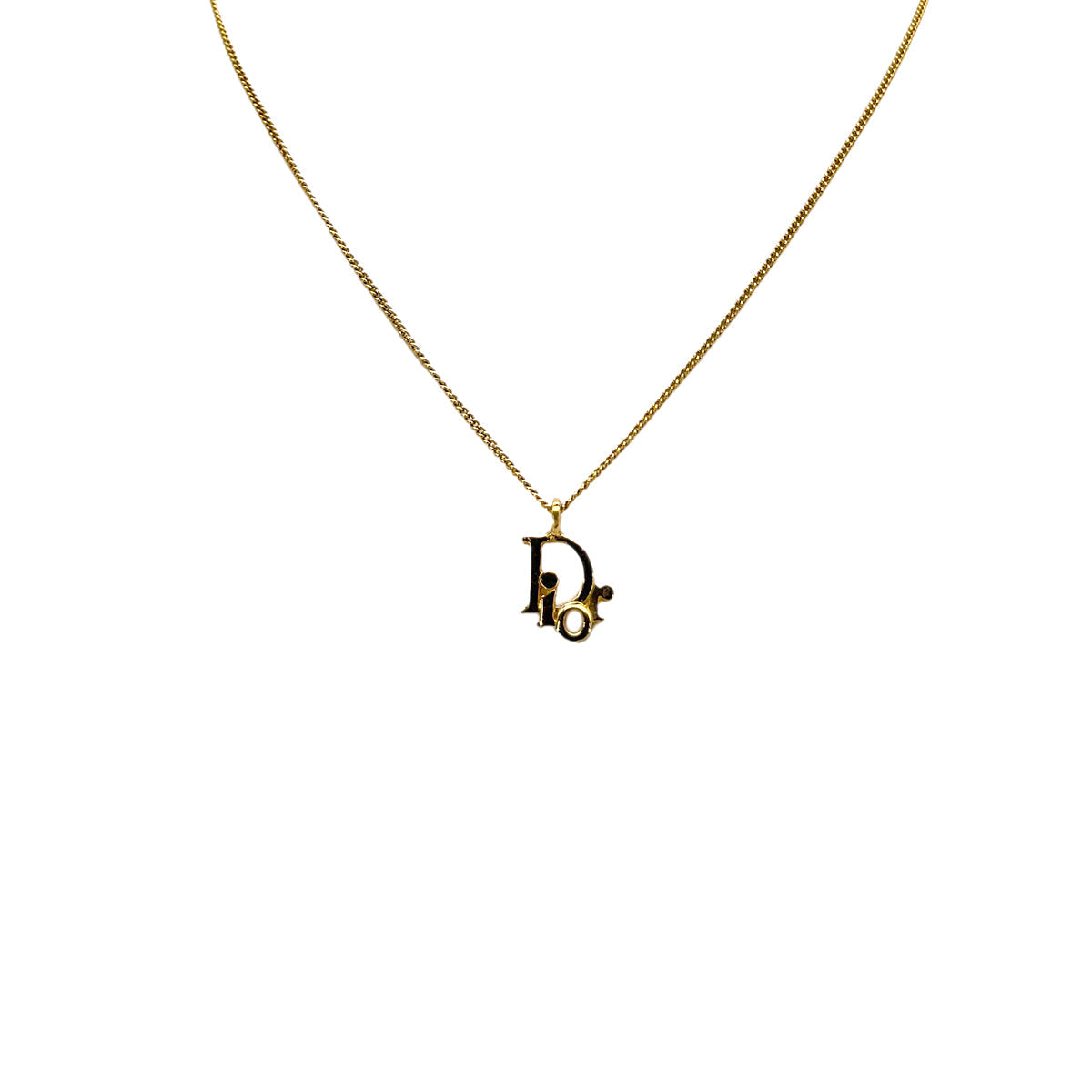 Luxury Promise Japan CHRISTIAN DIOR NECKLACE LOGO GOLD ACCESSORY 90299118