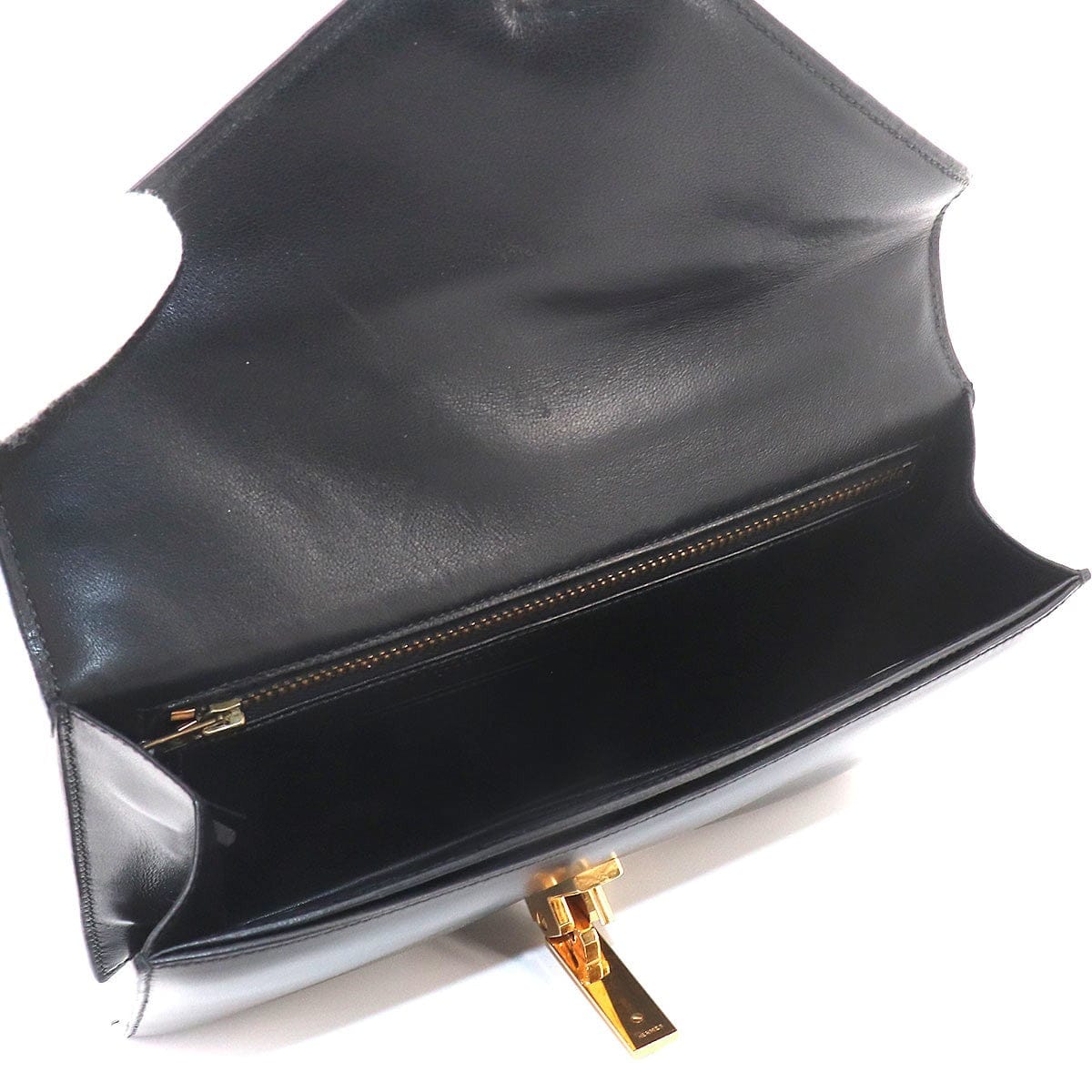 Luxury Promise Japan HERMES Alcazar Shoulder Bag Box Calf Leather Black Vintage Antique 90327338