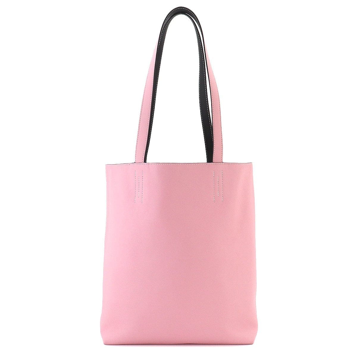 Luxury Promise Japan HERMES Neo Double Sens 35 Tote Bag Swift Rose Sakura Ebene 90329269