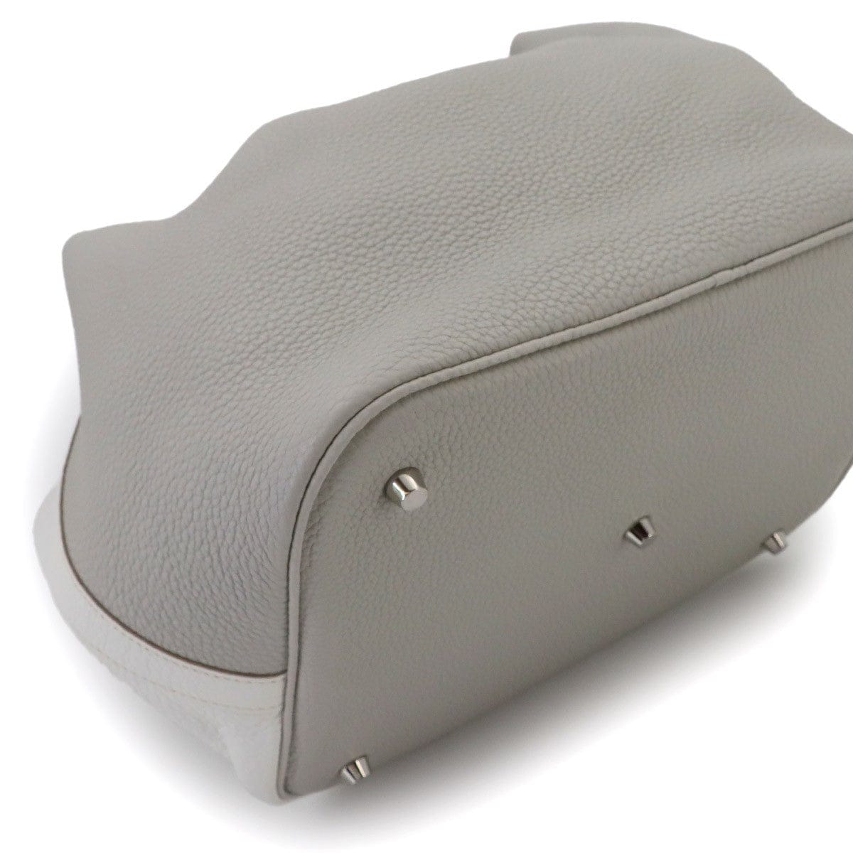 Luxury Promise Japan HERMES Picotin Lock Casaque GM Hand Bag Taurillon Clemence White 90324590