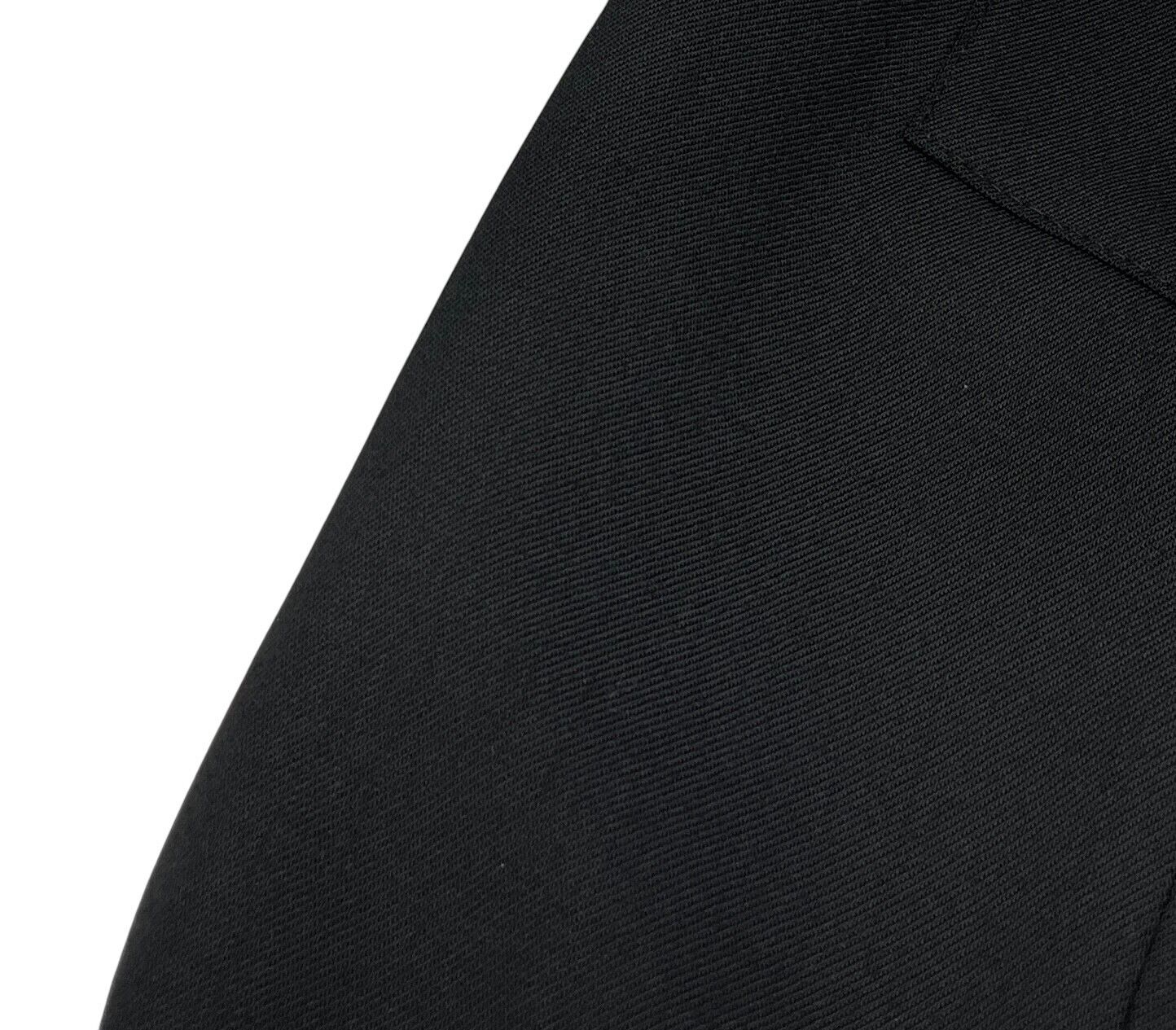 Luxury Promise Japan Christian Dior Vintage Logo Shirt Jacket Top #36 Snap Button Black Viscose Wool