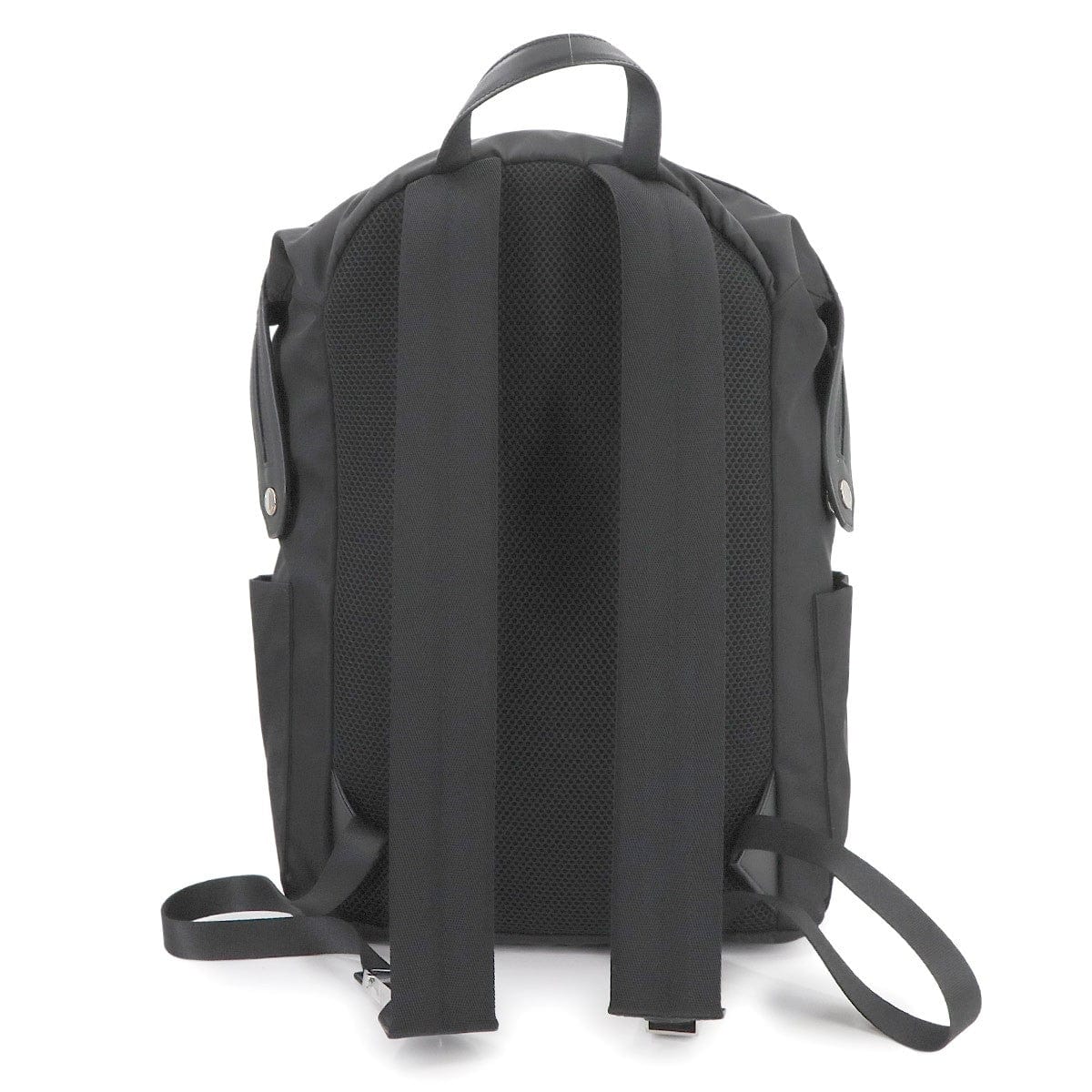 Luxury Promise Japan FENDI Logo Backpack Nylon Leather Black 7VZ035 Purse 90283239