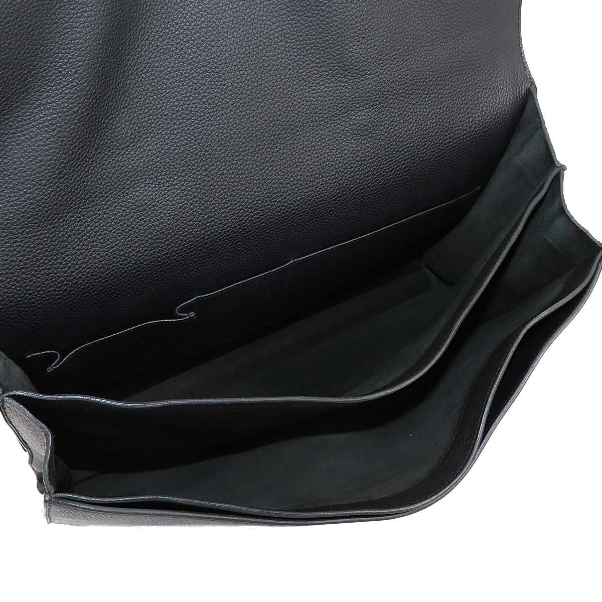 Luxury Promise Japan HERMES Sack A Depeche 41 Briefcase Business Bag Togo Black 90290810