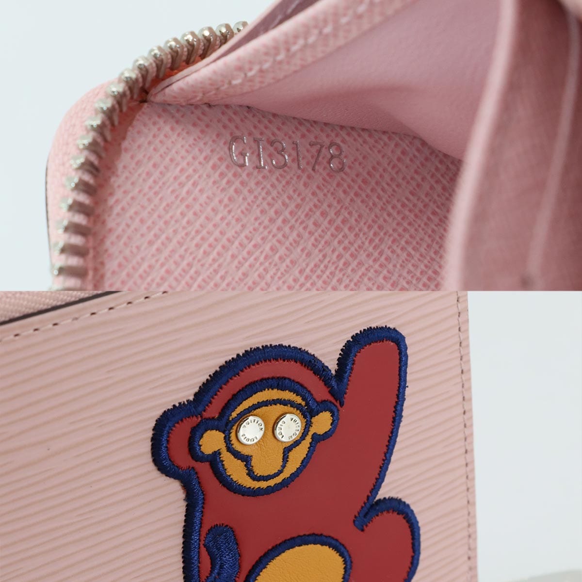 Luxury Promise Japan LOUIS VUITTON LV Stories Epi Zippy Wallet Leather Rose Ballerine M63377 90292633