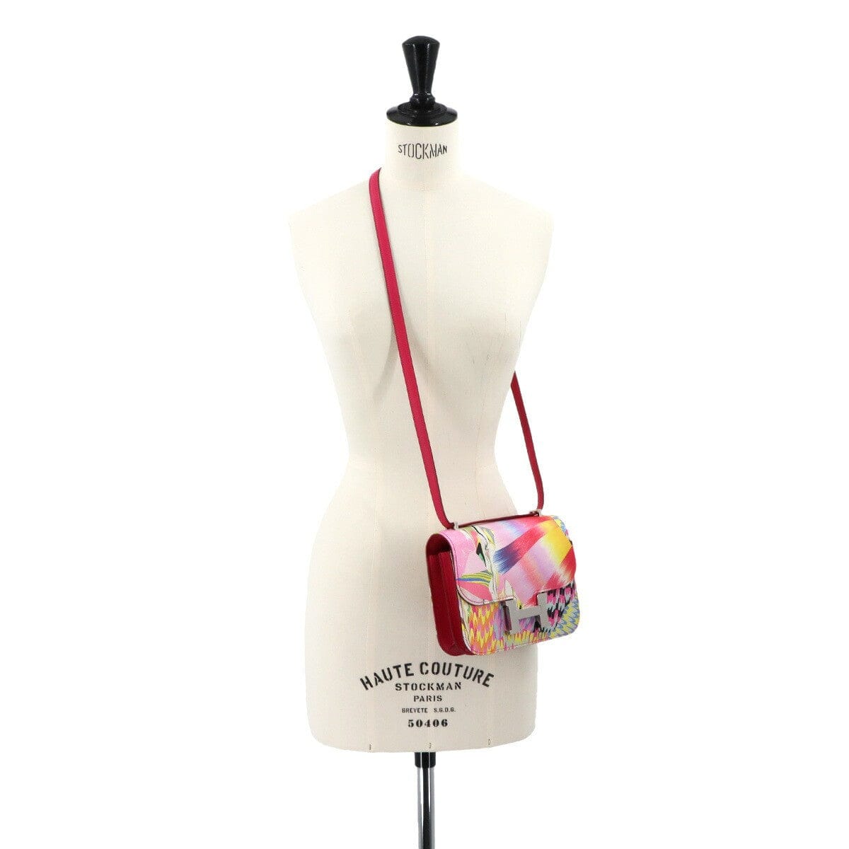Luxury Promise Japan HERMES Constance 3 Mini 18 Marble Shoulder Bag Veau Swift Silk 90307064