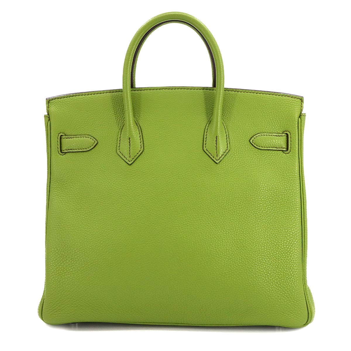 Luxury Promise Japan HERMES Haut a Courroies 28 Veau Togo Anis green Hand Bag Purse 90302007