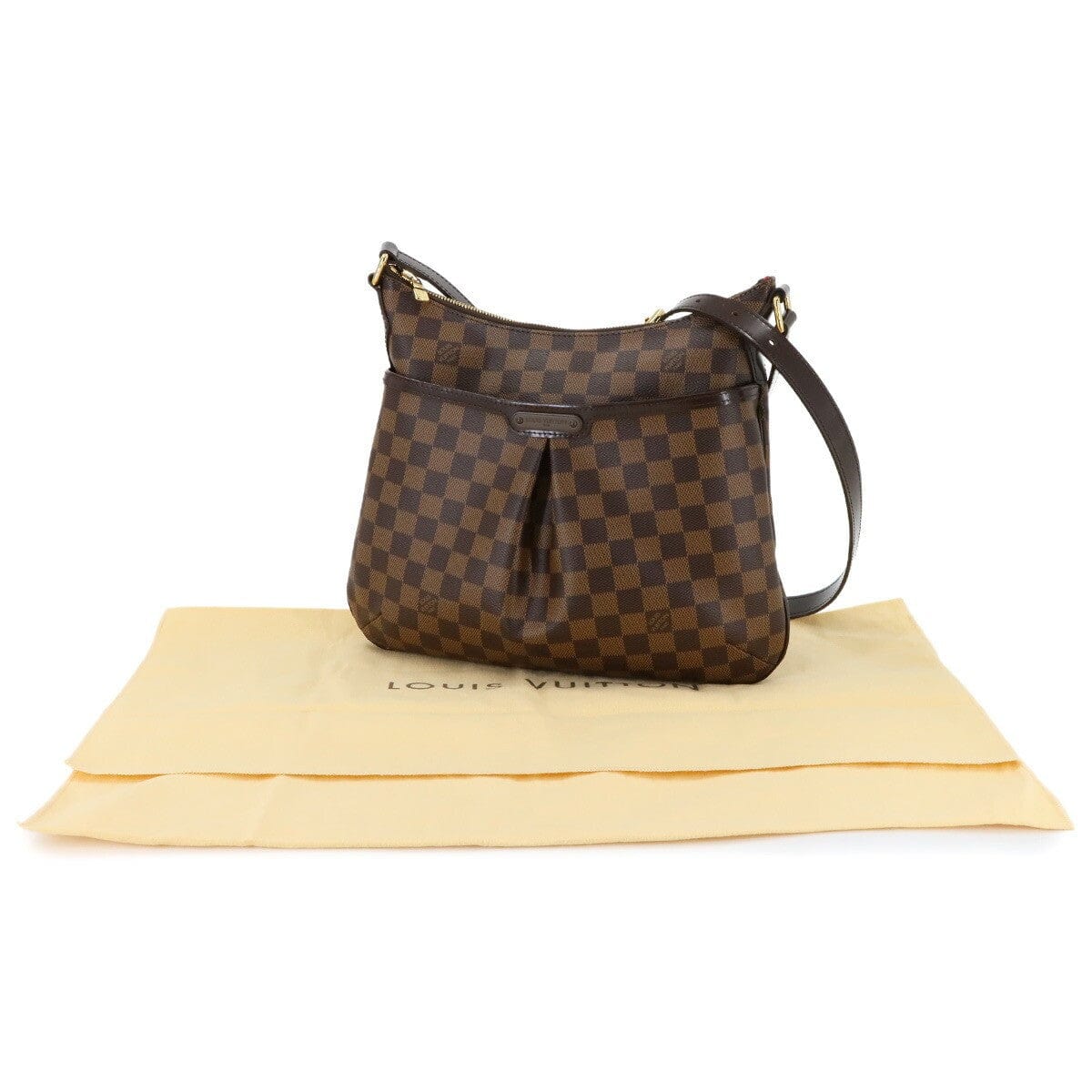 Luxury Promise Japan LOUIS VUITTON Damier Bloomsbury PM Shoulder Bag Ebene N42251 Purse 90292516