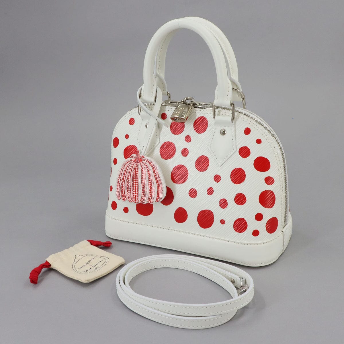 Luxury Promise Japan LOUIS VUITTON LVxYK Epi Alma BB 2way Hand Shoulder Bag White M21712 90274205