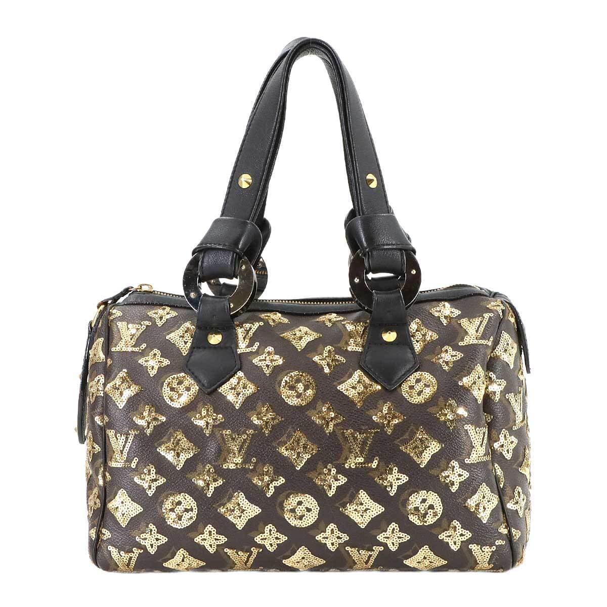 Luxury Promise Japan LOUIS VUITTON Monogram Eclipse All Speedy 30 Hand Bag Brown M40244 90282127