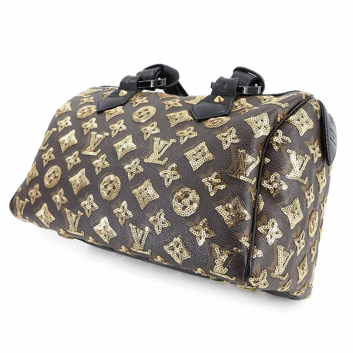 Luxury Promise Japan LOUIS VUITTON Monogram Eclipse All Speedy 30 Hand Bag Brown M40244 90282127