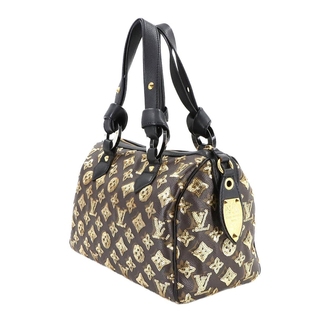 Luxury Promise Japan LOUIS VUITTON Monogram Eclipse All Speedy 30 Hand Bag Brown M40244 90282127