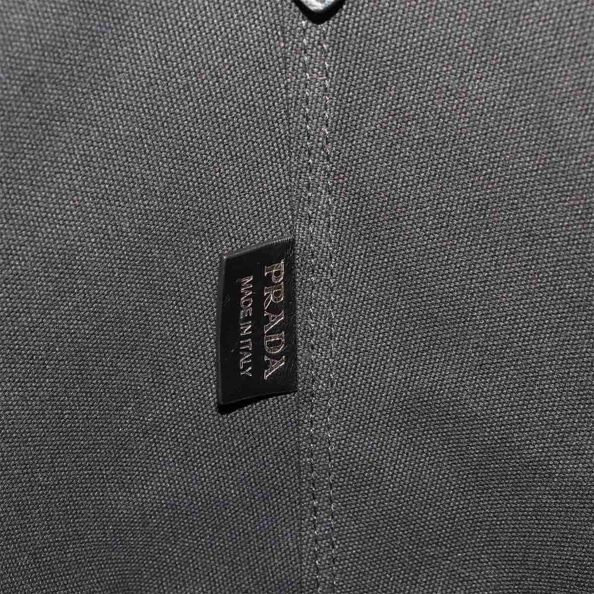 Luxury Promise Japan PRADA Small 2way Tote Shoulder Bag Denim Leather Blue Black 1BG244 90289015