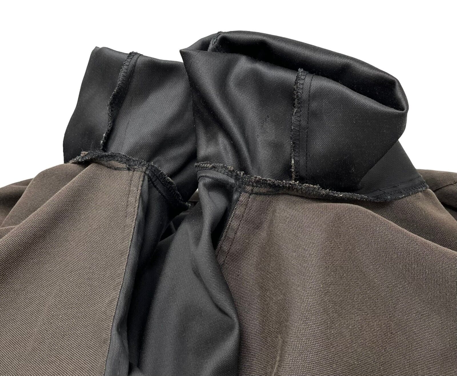 Luxury Promise Japan FENDI Vintage Logo Zipped Jacket #40 Polyester Cotton Brown Gold RankAB+