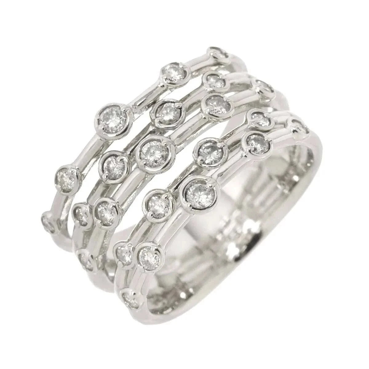 Luxury Promise Japan Diamond 0.50ct Ring Pt Platinum size5.5-5.75(US) 90279918