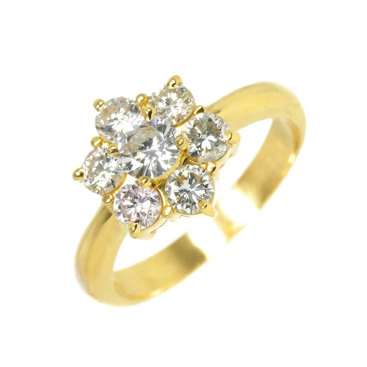 Luxury Promise Japan Diamond 1.10ct Ring 18K YG Yellow Gold 750 5.5-5.75(US) 90278091