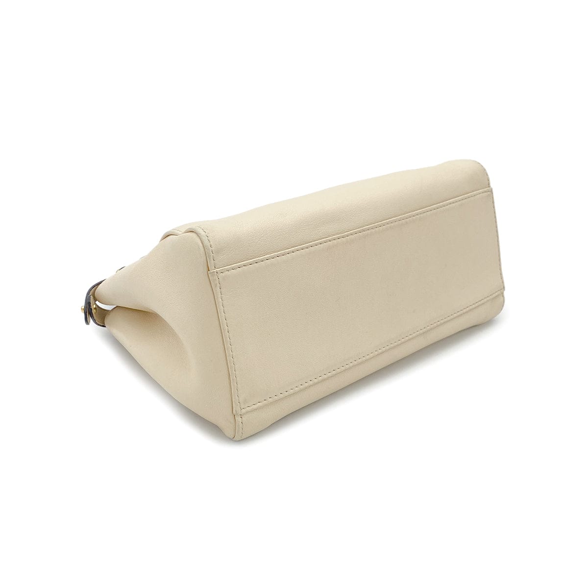 Luxury Promise Japan FENDI PEEKABOO MINI HAND SHOULDER BAG BEIGE LEATHER PYTHON 8BN244 90304722