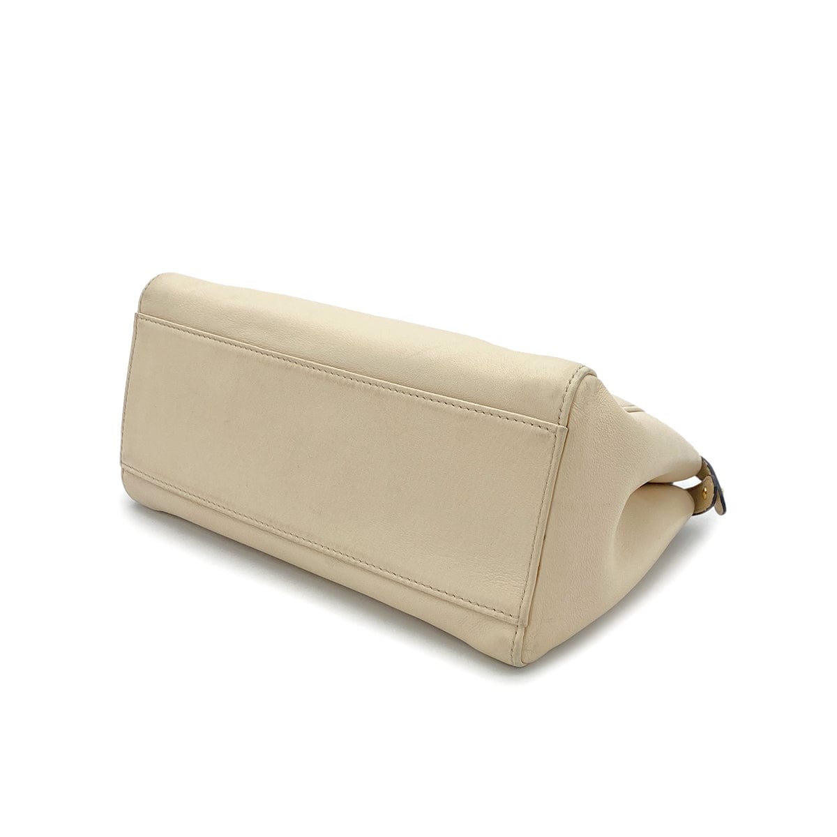 Luxury Promise Japan FENDI PEEKABOO MINI HAND SHOULDER BAG BEIGE LEATHER PYTHON 8BN244 90304722