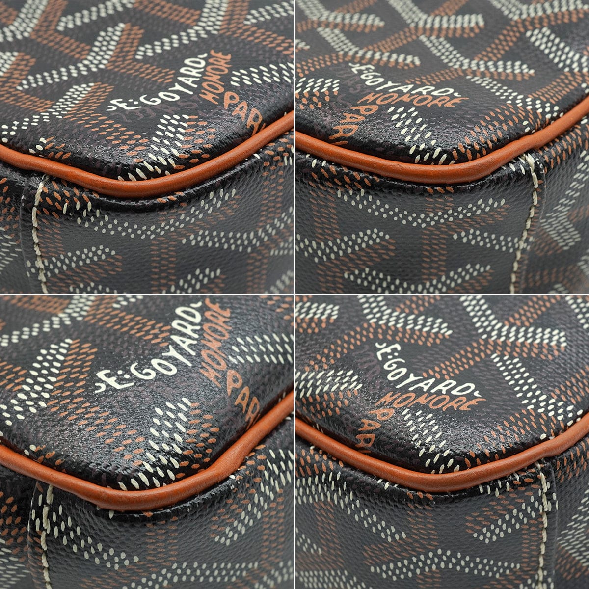 Luxury Promise Japan GOYARD CAP VERT PM BAG SHOULDER BAG BROWN GOYARDINE CANVAS 90344567