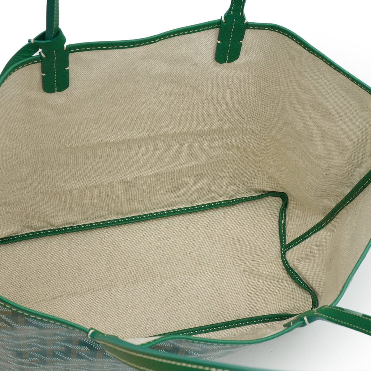 Luxury Promise Japan GOYARD SAINT LOUIS PM TOTE BAG GREEN GOYARDINE CANVAS 90340457