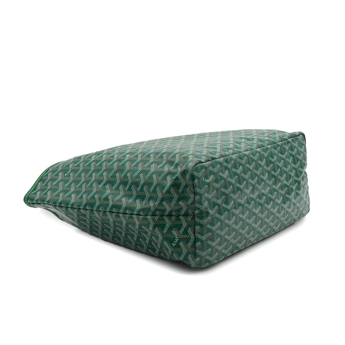 Luxury Promise Japan GOYARD SAINT LOUIS PM TOTE BAG GREEN GOYARDINE CANVAS 90340457