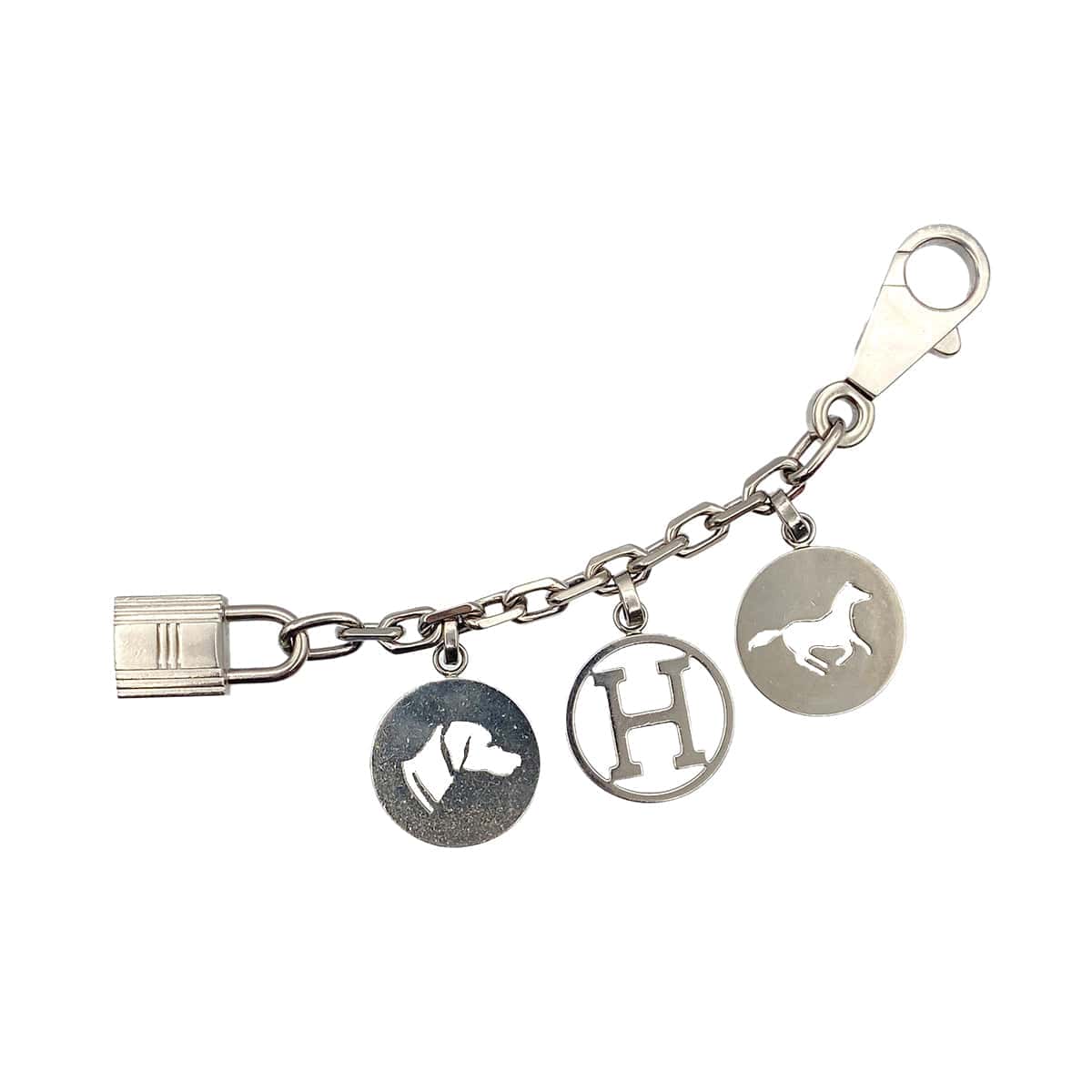 Luxury Promise Japan HERMES BAG CHARM AMULET 4 SILVER ACCESSORY 90281839